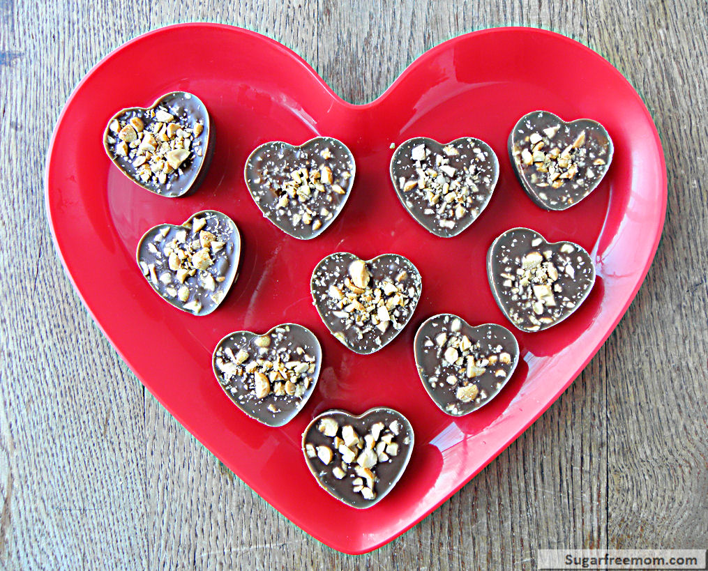 Valentine Peanut Butter Cups Gluten Free Dairy Free Diabetic Friendly