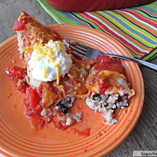 Healthier Turkey Enchiladas [Gluten Free]