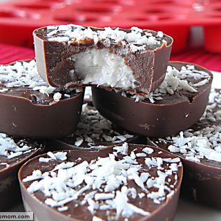 Homemade Valentine Coconut Filled Candy [Dairy, Nut, Sugar, & Gluten Free]