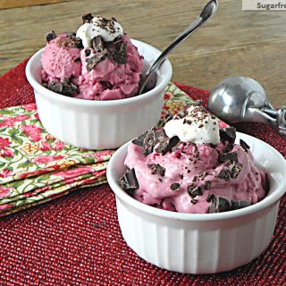 Light Berry Frozen Yogurt [No Sugar Added, Diabetic Friendly]