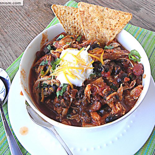 Low Fat Crock Pot Chicken Taco Chili