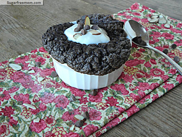 Individual Chocolate Souffle: [Diabetic Friendly, Gluten & Dairy Free]