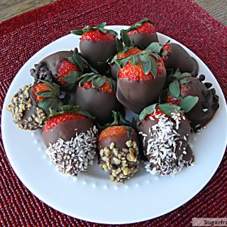 Chocolate Covered Strawberries [Dairy Free, Refined Sugar Free]