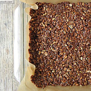 No Bake Chewy Cocoa Granola Bars {Refined Sugar, Gluten & Nut Free}