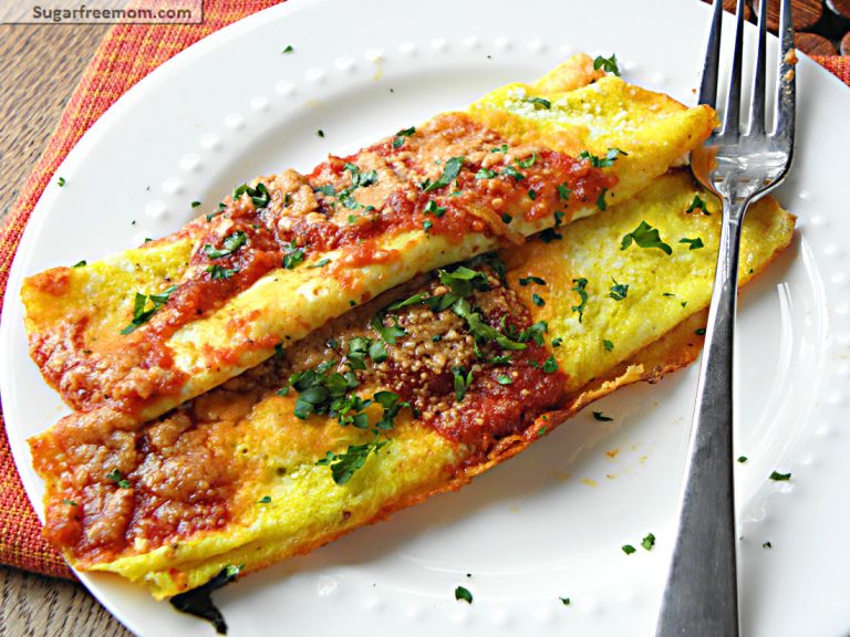 Savory Flourless Baked Cheese Crepes [Gluten Free]