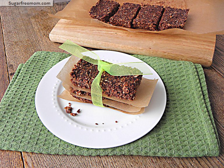 No Bake Cocoa Quinoa Sesame Bars [Gluten, Nut, Dairy & Refined Sugar Free]