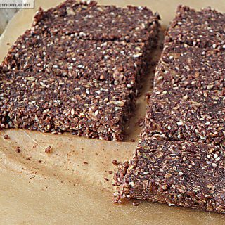 No Bake Cocoa Quinoa Sesame Bars [Gluten, Nut, Dairy & Refined Sugar Free]