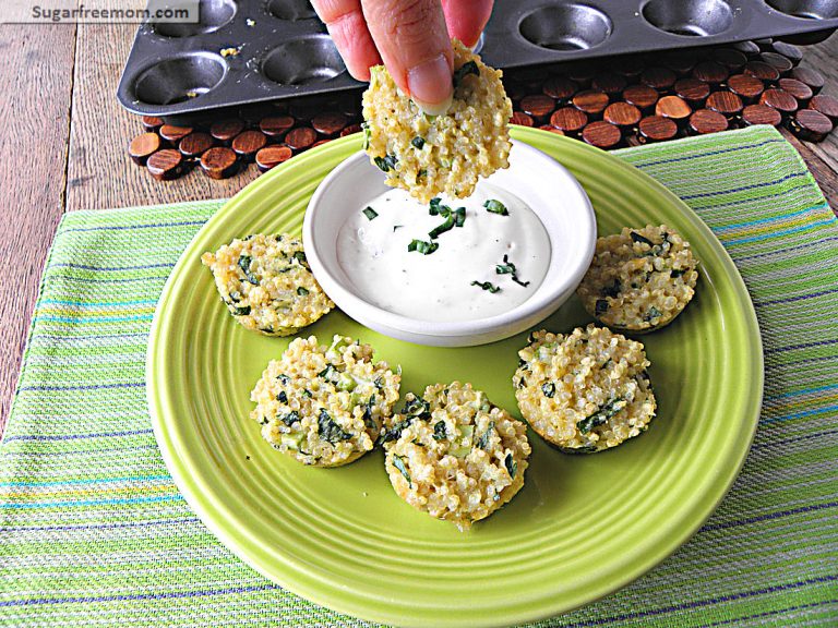 Baked Herb Veggie Quinoa Bites [Gluten Free]