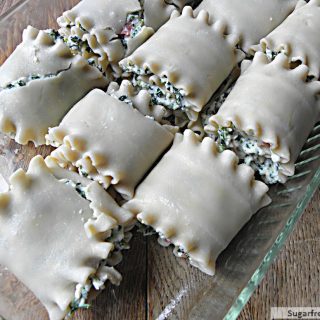 Kale Prosciutto Lasagna Roll-Ups