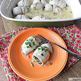 Spinach & Cheese Baked Stuffed Flounder