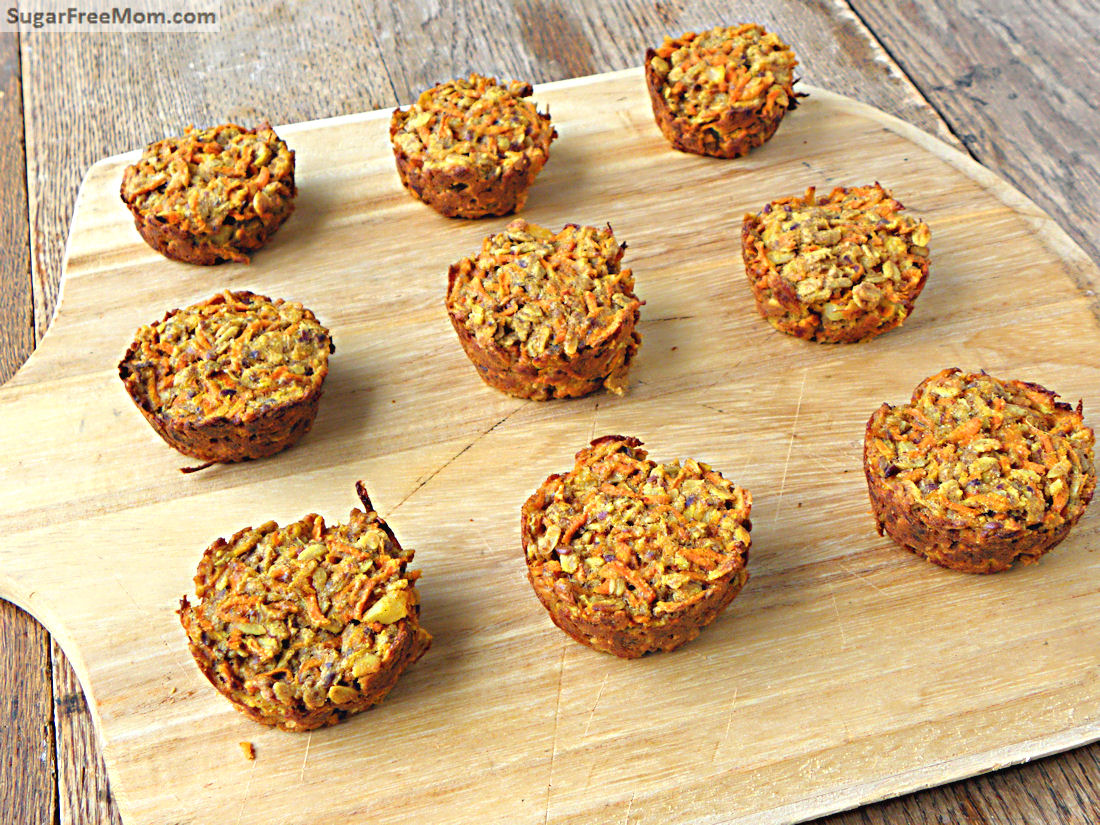 Carrot Cake Baked Oatmeal Cups {Gluten, Dairy &#038; Nut Free} carrotoatmeal1