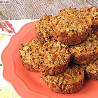 Carrot Cake Baked Oatmeal Cups {Gluten, Dairy & Nut Free}
