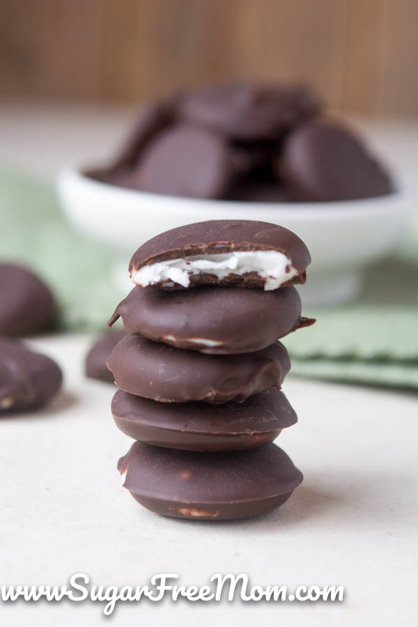 Sugar Free Peppermint Patties Keto Low Carb Sugar Free Mom sugar-free-peppermint-patties-12