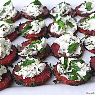 Baked Crisp Salami & Cheese {Carb-less} Appetizer