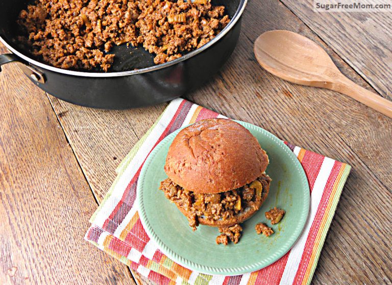 Healthier Sloppy Joes {Refined Sugar Free}