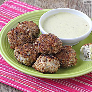 Gluten Free Baked Chicken Nuggets with Honey Mustard Sauce