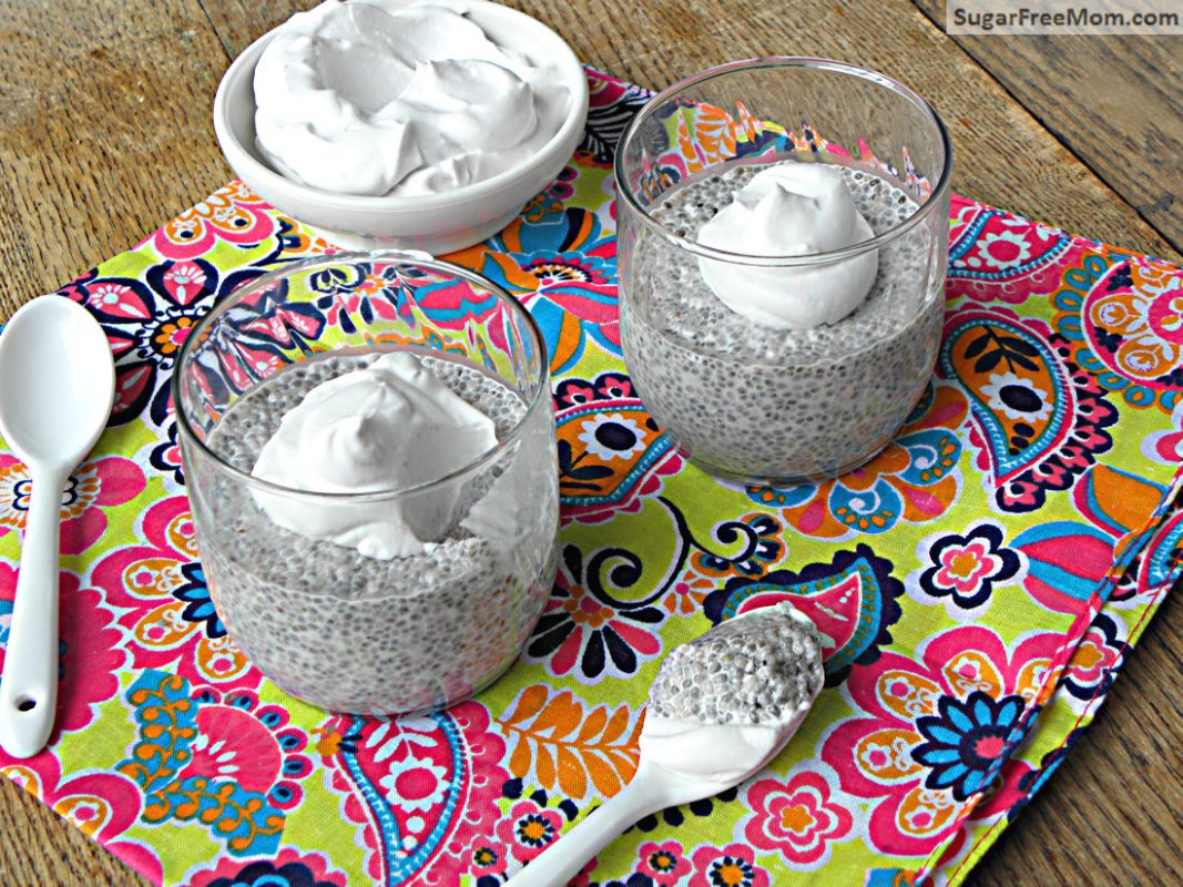 Easy Dairy Free Sugar Free Vanilla Chia Pudding - Sugar-Free Mom