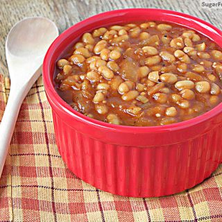 Crock Pot Baked Beans {Refined Sugar Free}