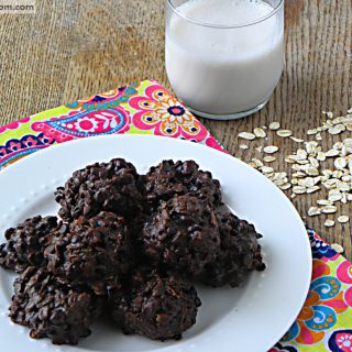 Fudgey Flourless Chocolate Oatmeal Cookies {Dairy & Gluten Free}