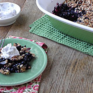 Healthy Whole Wheat Blueberry Crisp