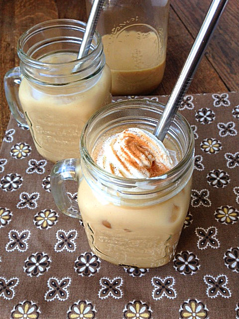 Sugar Free Spiced Iced Chai Coffee Latte