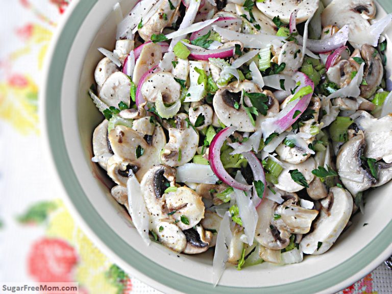 Raw Mushroom Salad with Lemon Vinaigrette