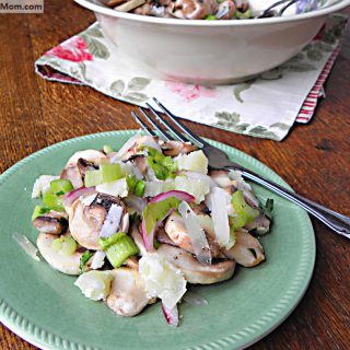 Raw Mushroom Salad with Lemon Vinaigrette