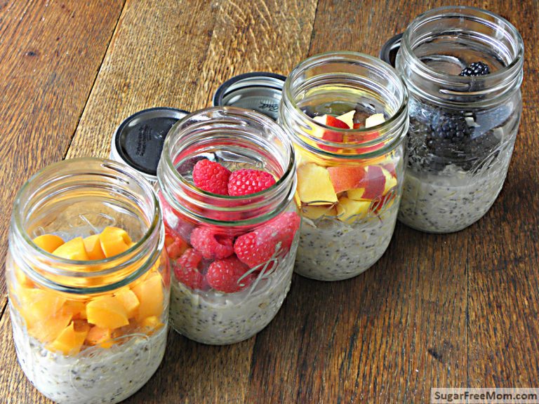 No Bake Dairy Free Sugar Free Overnight Oats