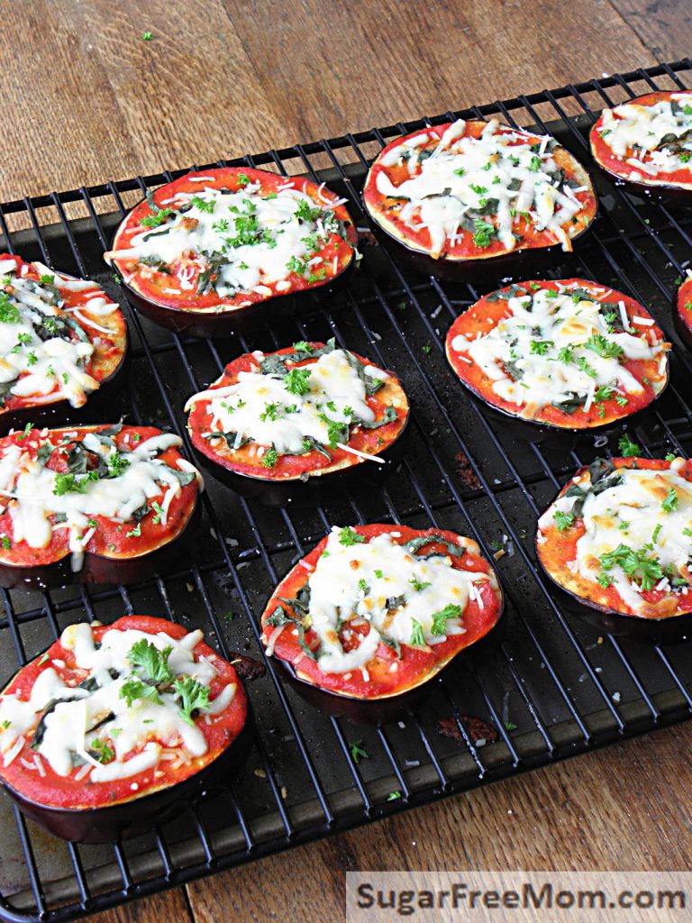 Low Carb Eggplant Pizzas