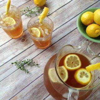 Sugar-Free Lemon Thyme Iced Tea