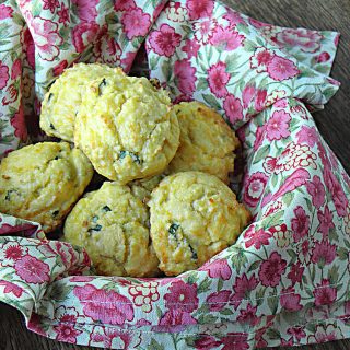 Gluten Free & Low Carb Cheddar Herb Drop Biscuits