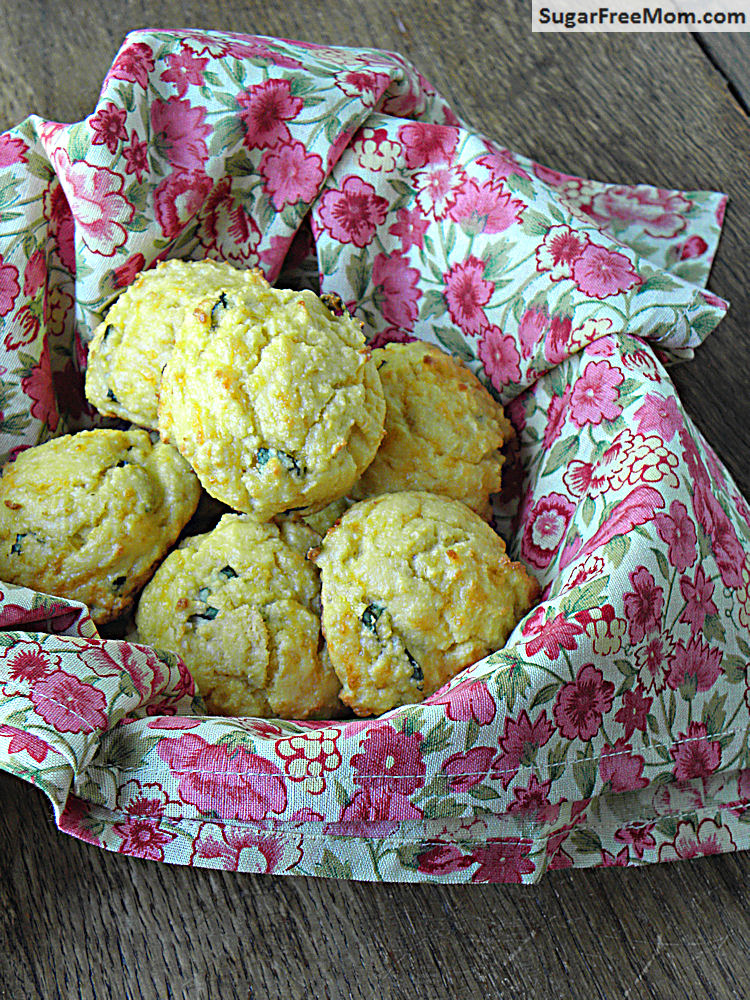 Gluten Free & Low Carb Cheddar Herb Drop Biscuits