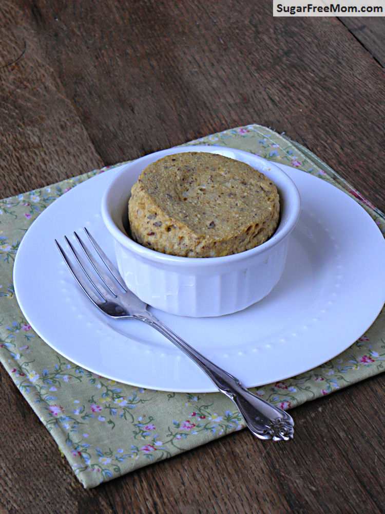 Peanut Butter Flax Single Serving Muffin {Gluten Free, Dairy Free & Low Carb}