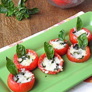 Baked Cheesy Tomato Basil Cups