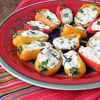 Low Carb Keto Cheesy Sweet Pepper Poppers