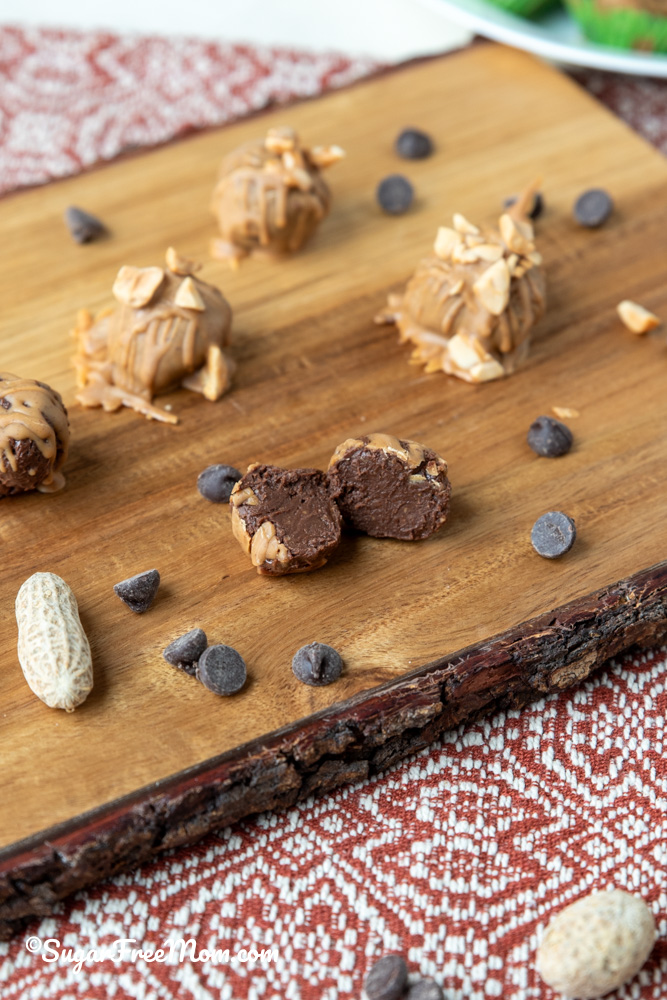 Sugar Free Chocolate Peanut Butter Truffles