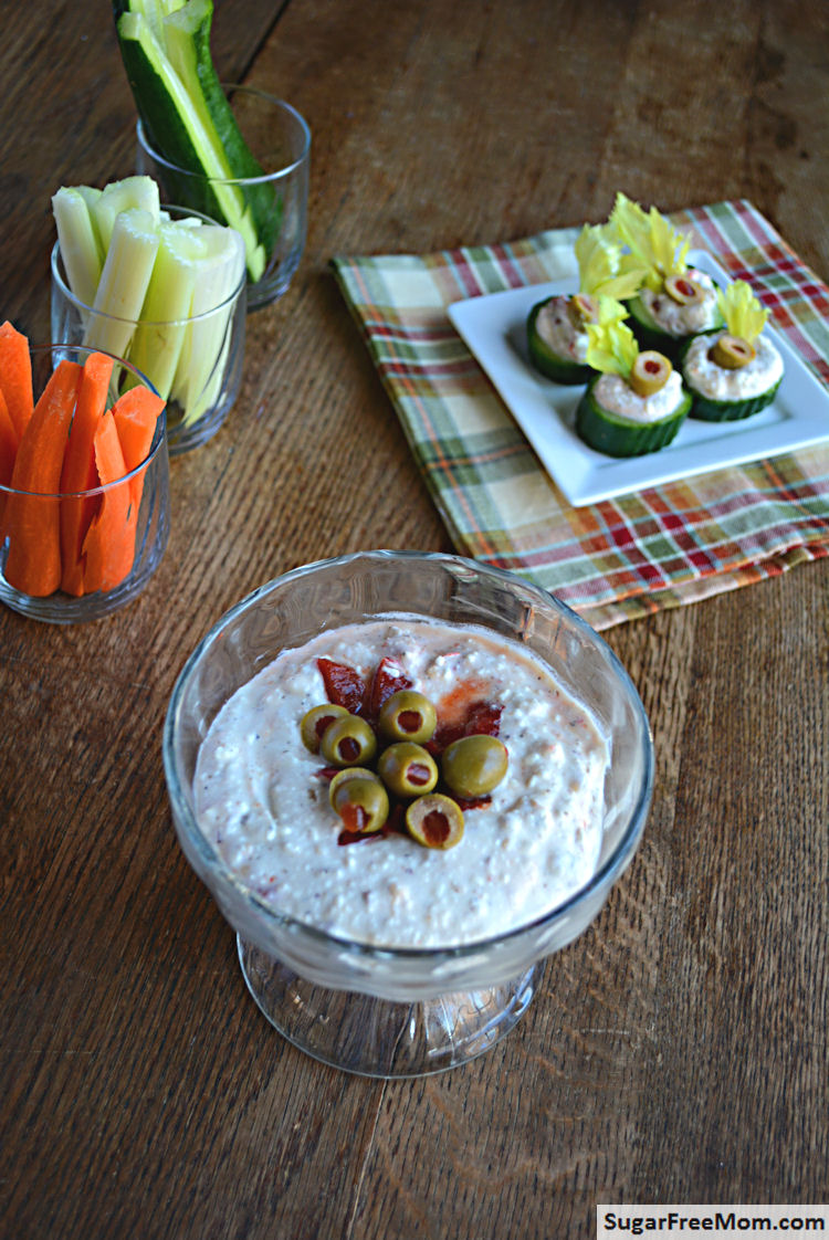 Spicy Mediterranean Feta Dip {Low Carb & Gluten Free}