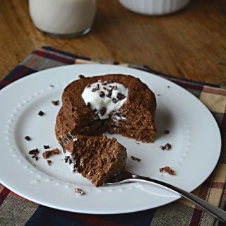 Single Serve Mint Chocolate Flax Muffin {Gluten & Sugar Free}