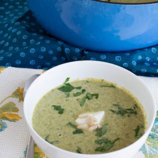 Creamy Cream-less Broccoli Soup {Gluten Free, Dairy Free & Low Carb}