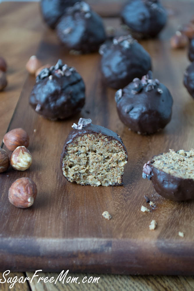 Sugar Free Chocolate Hazelnut Energy Bites