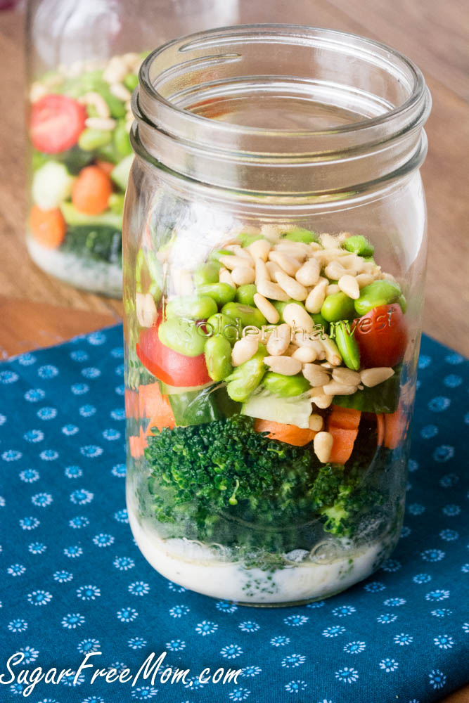 The Best Veggie Mason Jar Salad {Two Ways!} - The Girl on Bloor