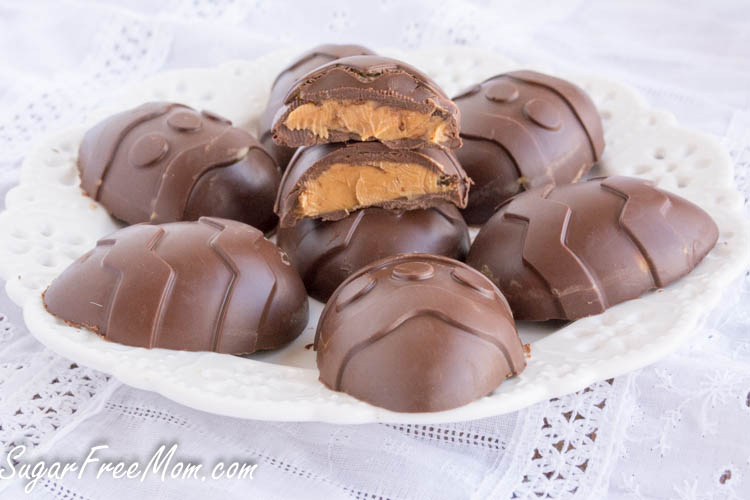 Sugar Free Paleo Keto Peanut Butter Easter Eggs