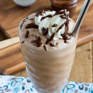 Sugar-Free Nutella Iced Coffee Frappe {Low Carb & Dairy Free}