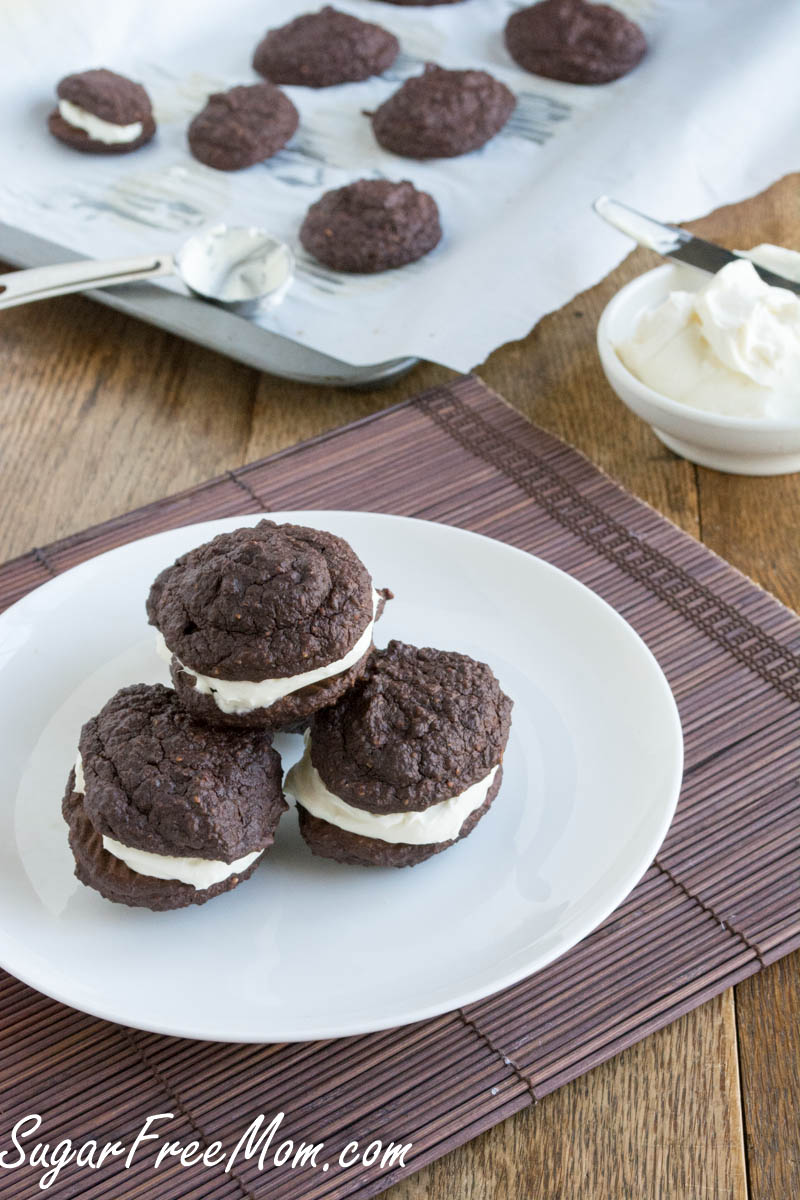 Sugar-Free Chocolate Oatmeal Whoopie Pies