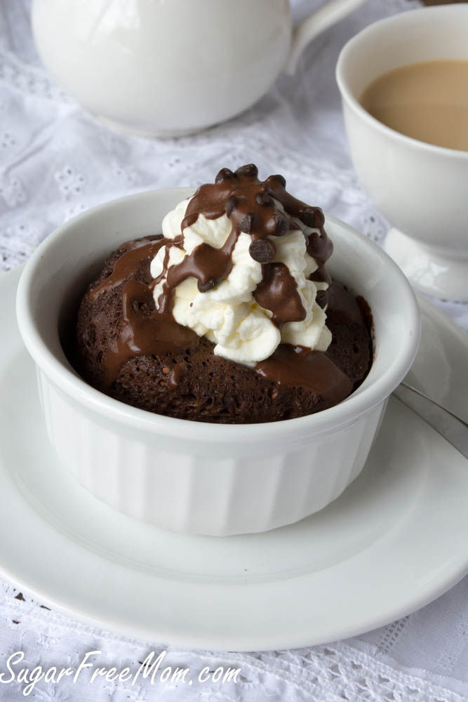 1 Minute Sugar Free Chocolate Mug Cake Low Carb Dairy Gluten Free