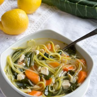 Keto Chicken Zoodle Soup {Low Carb & Gluten Free}