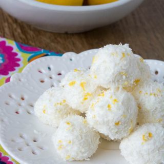 No Bake Sugar-Free Lemon Truffles (Keto, Gluten Free)