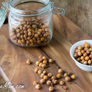 Garlic Parmesan Roasted Chickpea Snack Recipe