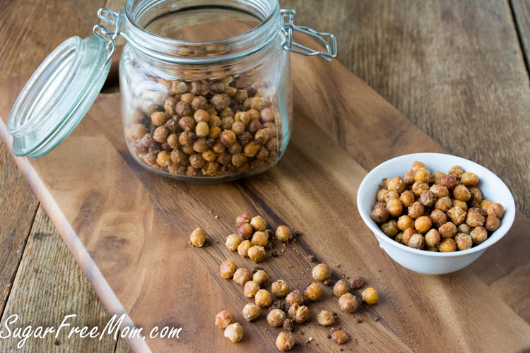 Garlic Parmesan Roasted Chickpea Snack Recipe