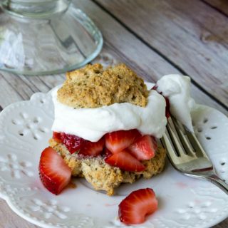 Gluten Free Strawberry Shortcakes {No Sugar Added}